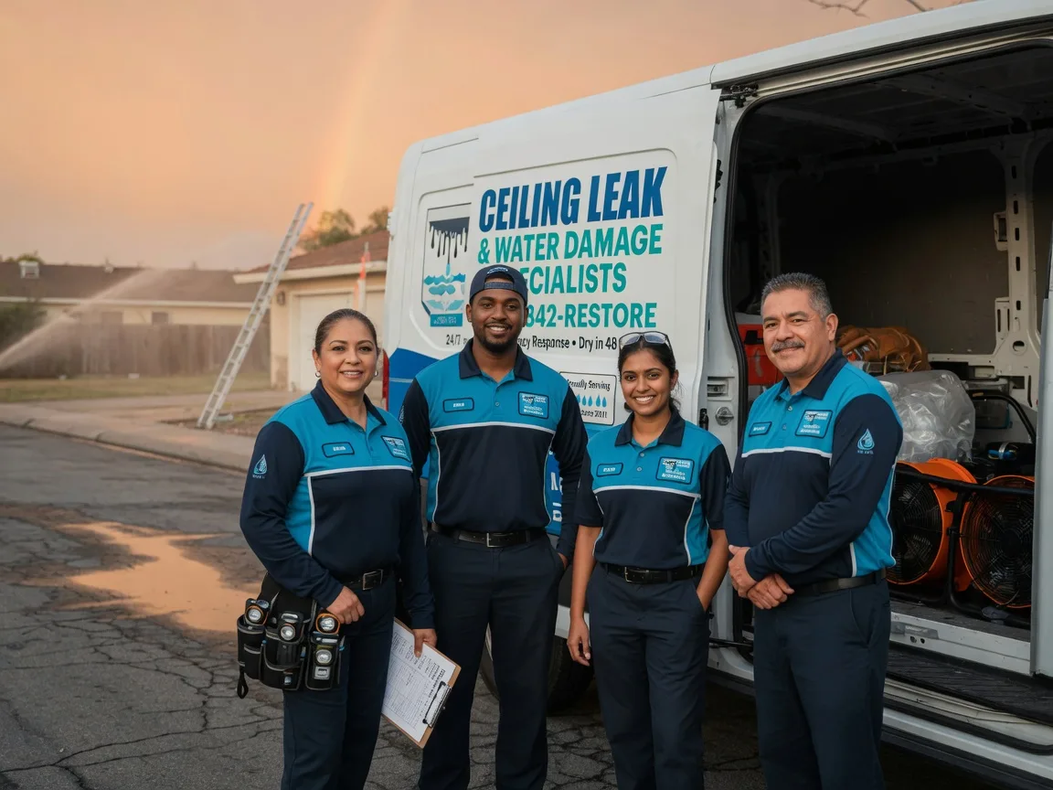 Ceiling Leak Cleanup company in Moss, TN